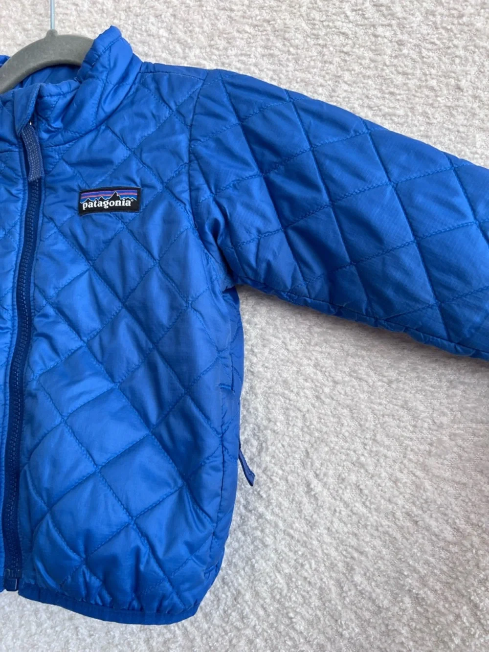 Patagonia Baby Nano Puff Blue Jacket Zip Up‎ Size 6-12 Months